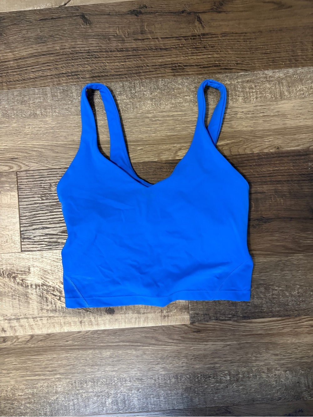 lululemon athletica Electric Blue V‑Neck Bralette Tank